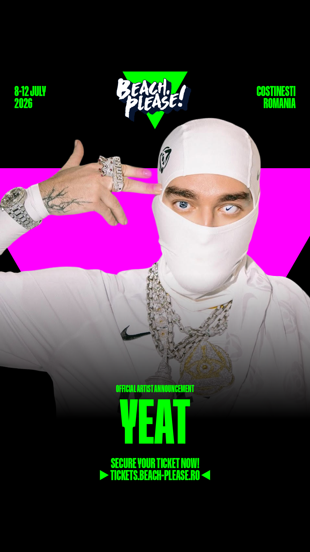 Yeat returns to Beach, Please! 2026